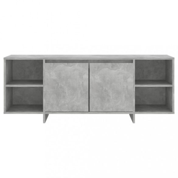 betonszürke szerelt fa TV-szekrény 130x35x50 cm