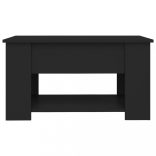 fekete szerelt fa dohányzóasztal 79 x 49 x 41 cm