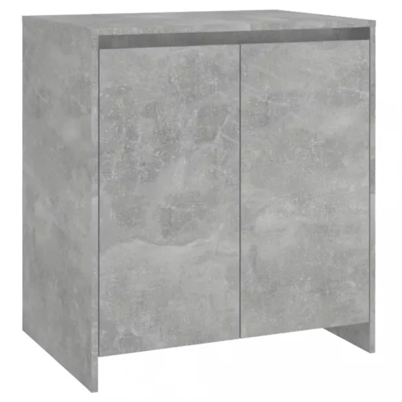 betonszürke szerelt fa tálalószekrény 70x41x75 cm