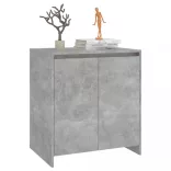 betonszürke szerelt fa tálalószekrény 70x41x75 cm
