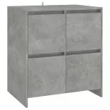 betonszürke szerelt fa tálalószekrény 70x41x75 cm