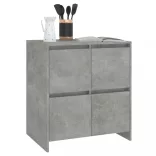 betonszürke szerelt fa tálalószekrény 70x41x75 cm