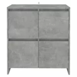 betonszürke szerelt fa tálalószekrény 70x41x75 cm
