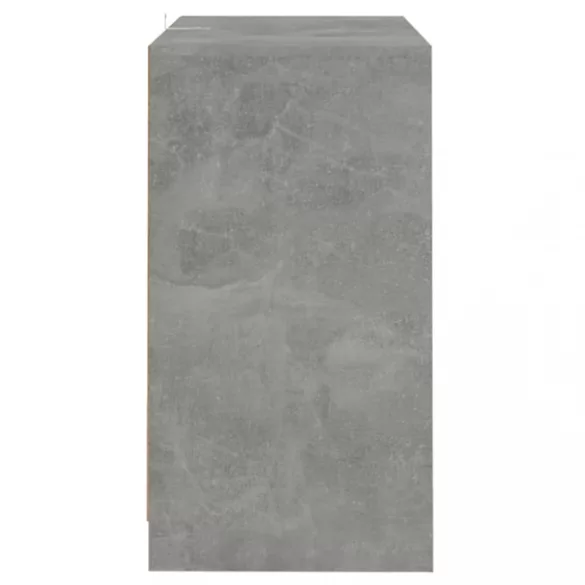 betonszürke szerelt fa tálalószekrény 70x41x75 cm
