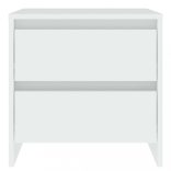 2 db fehér szerelt fa éjjeliszekrény 45 x 34,5 x 44,5 cm