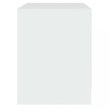 2 db fehér szerelt fa éjjeliszekrény 45 x 34,5 x 44,5 cm