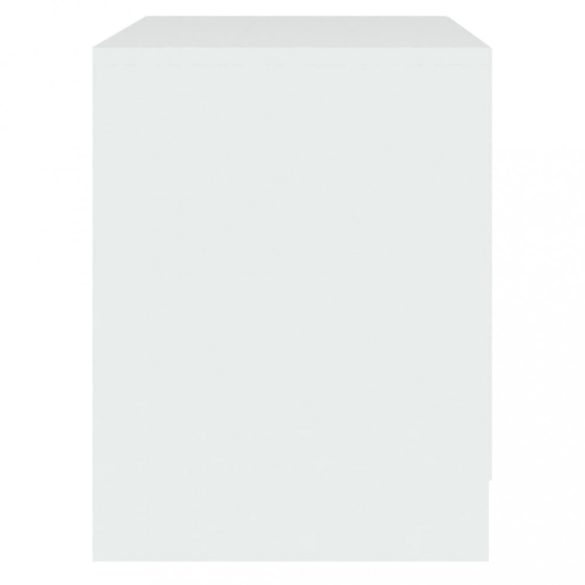 2 db fehér szerelt fa éjjeliszekrény 45 x 34,5 x 44,5 cm