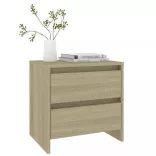 sonoma tölgy színű szerelt fa éjjeliszekrény 45x34,5x44,5 cm