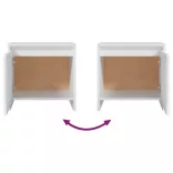 fehér forgácslap éjjeliszekrény 45 x 34 x 44,5 cm