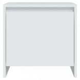 2 db fehér szerelt fa éjjeliszekrény 45x34x44,5 cm