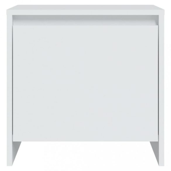 2 db fehér szerelt fa éjjeliszekrény 45x34x44,5 cm