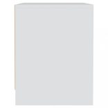 2 db fehér szerelt fa éjjeliszekrény 45x34x44,5 cm