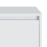 2 db fehér szerelt fa éjjeliszekrény 45x34x44,5 cm