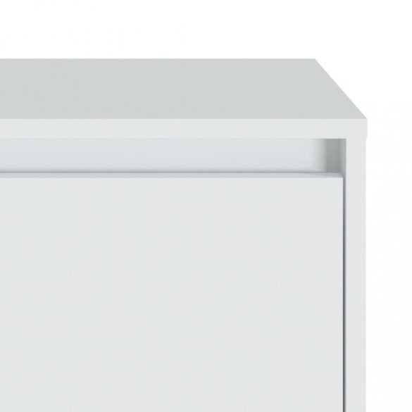 2 db fehér szerelt fa éjjeliszekrény 45x34x44,5 cm