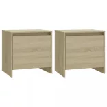 2 db sonoma tölgy éjjeliszekrény 45x34x44,5 cm