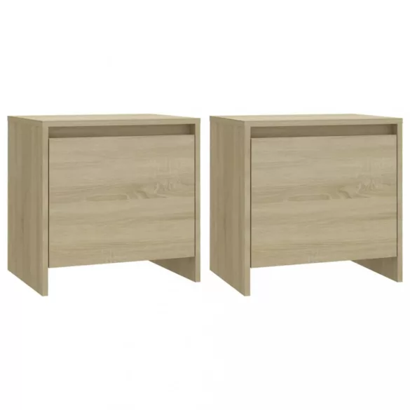 2 db sonoma tölgy éjjeliszekrény 45x34x44,5 cm