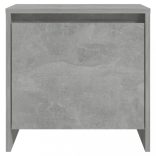 2 db betonszürke forgácslap éjjeliszekrény 45 x 34 x 44,5 cm
