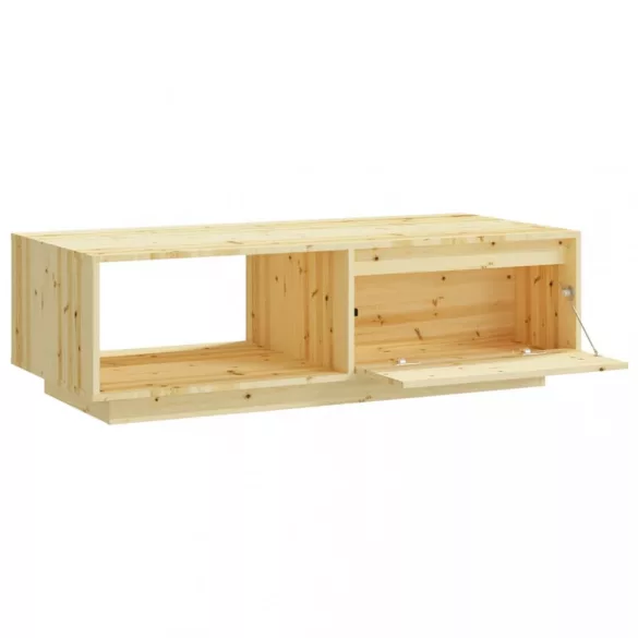 tömör fenyőfa dohányzóasztal 110 x 50 x 33,5 cm
