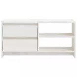 fehér tömör fenyőfa TV szekrény 80 x 31 x 39 cm