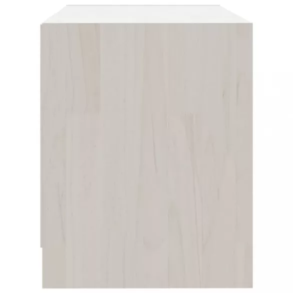 fehér tömör fenyőfa TV szekrény 80 x 31 x 39 cm