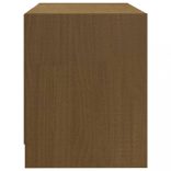 mézbarna tömör fenyőfa TV-szekrény 80 x 31 x 39 cm