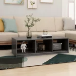 tömör fenyőfa dohányzóasztal 110 x 50 x 34 cm