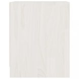 2 db fehér tömör fenyőfa éjjeliszekrény 35,5 x 33,5 x 41,5 cm