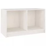 fehér tömör fenyőfa TV-szekrény 70 x 33 x 42 cm