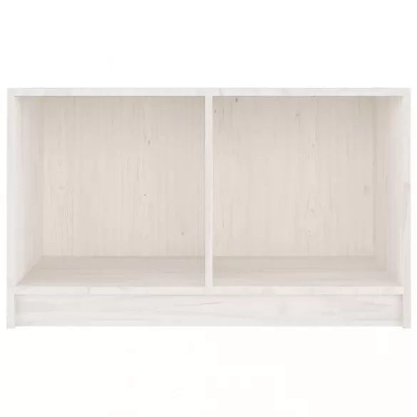 fehér tömör fenyőfa TV-szekrény 70 x 33 x 42 cm