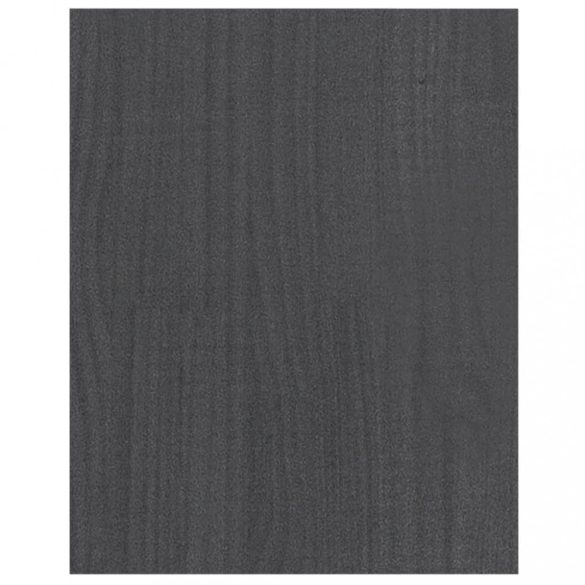 szürke tömör fenyőfa TV-szekrény 70 x 33 x 42 cm