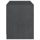 szürke tömör fenyőfa TV-szekrény 104 x 33 x 41 cm