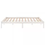 fehér tömör fenyőfa ágykeret 140 x 190 cm
