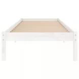 fehér tömör fenyőfa ágykeret 90x200 cm