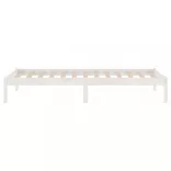 fehér tömör fenyőfa ágykeret 90x200 cm