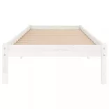 fehér tömör fenyőfa ágykeret 100x200 cm