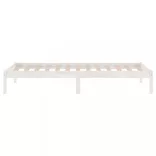fehér tömör fenyőfa ágykeret 100x200 cm