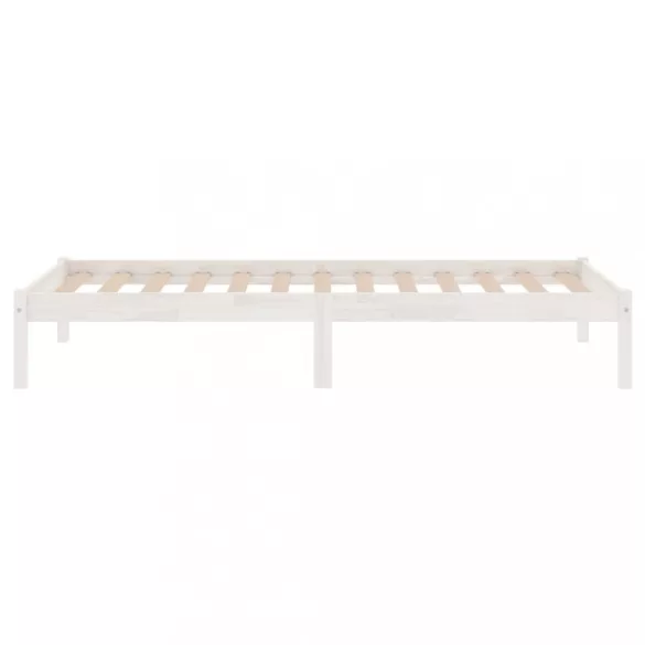 fehér tömör fenyőfa ágykeret 100x200 cm