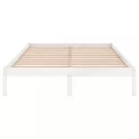 fehér tömör fenyőfa ágykeret 140x200 cm