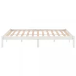 fehér tömör fenyőfa ágykeret 140x200 cm