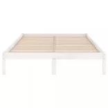 fehér tömör fenyőfa ágykeret 200x200 cm
