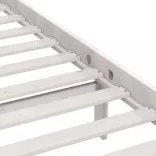 fehér tömör fenyőfa ágykeret 100 x 200 cm