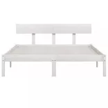 fehér tömör fenyőfa ágykeret 140 x 200 cm