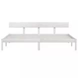 fehér tömör fenyőfa ágykeret 200 x 200 cm