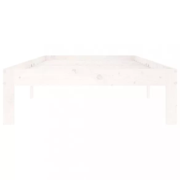 fehér tömör fenyőfa ágykeret 90 x 200 cm