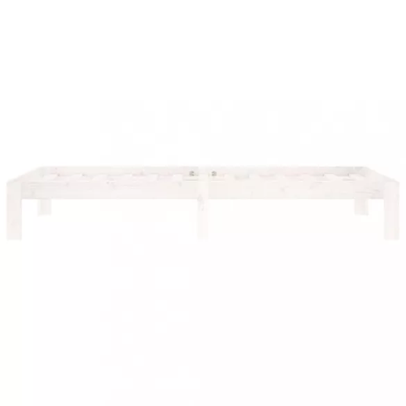 fehér tömör fenyőfa ágykeret 90 x 200 cm