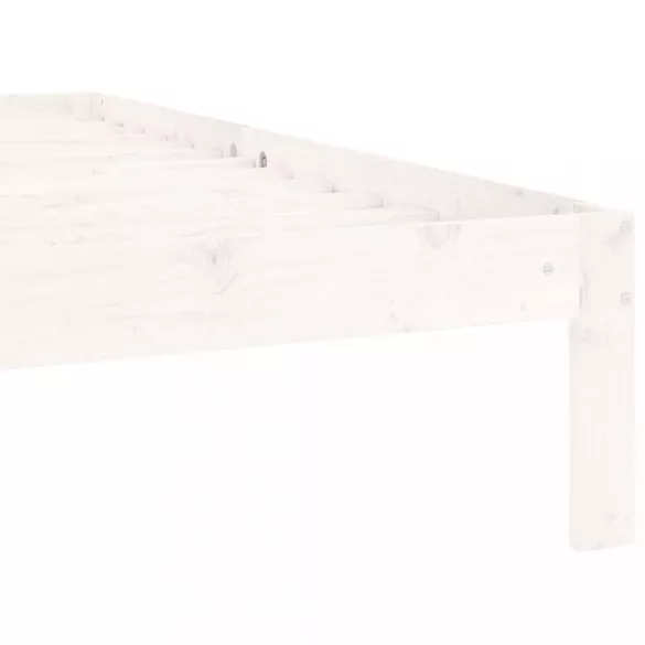 fehér tömör fenyőfa ágykeret 90 x 200 cm