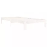 fehér tömör fenyőfa ágykeret 100 x 200 cm
