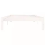 fehér tömör fenyőfa ágykeret 100 x 200 cm