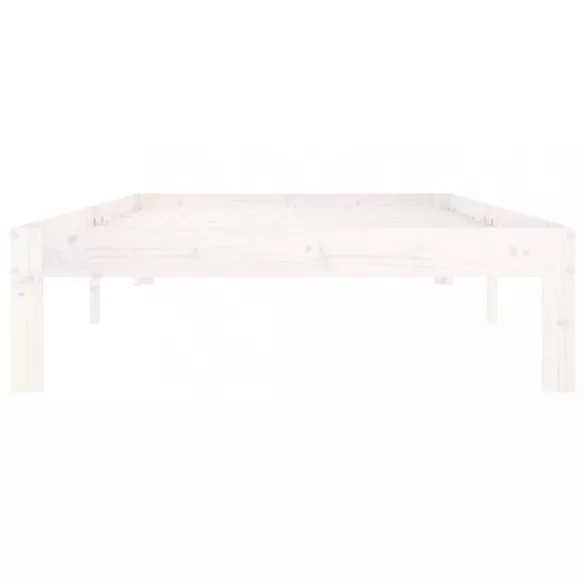 fehér tömör fenyőfa ágykeret 100 x 200 cm