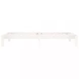 fehér tömör fenyőfa ágykeret 100 x 200 cm